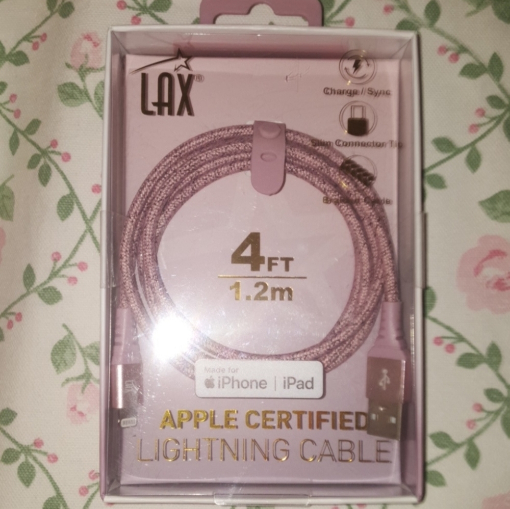 Apple-Certified Lightning Cable - Green, Rose Gold & Purple - Picture 3 of 7